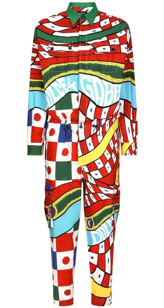 Macacão Caretto em algodão, €2450, Dolce & Gabbana.