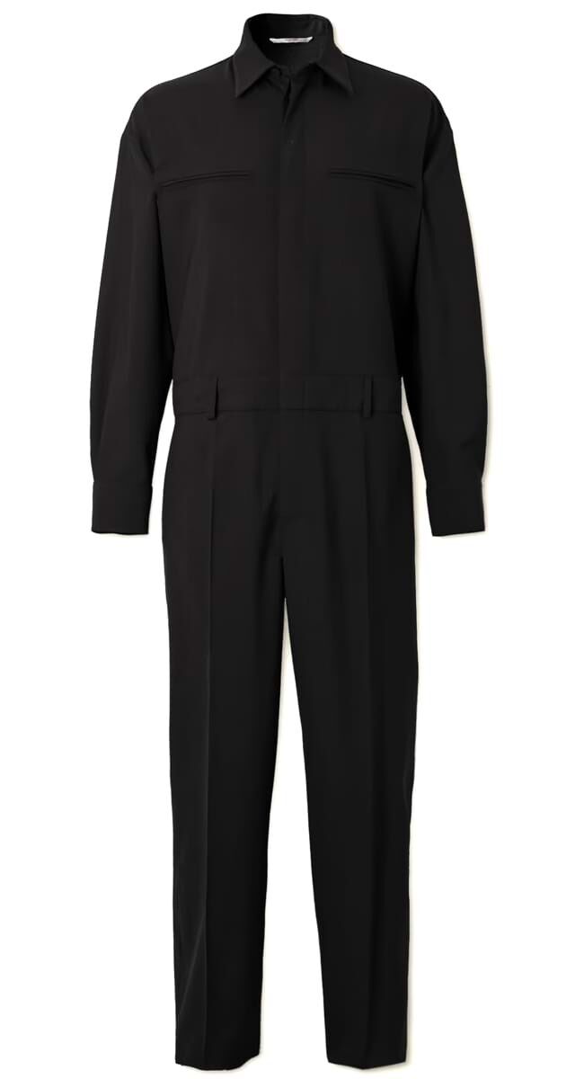 Macacão em lã fria, €2000, Valentino.