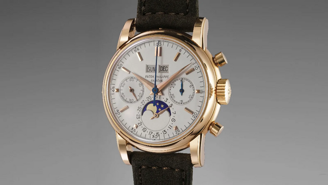 Patek Philippe 2499 oferecido por Yoko Ono pelo seu 40.º aniversário.