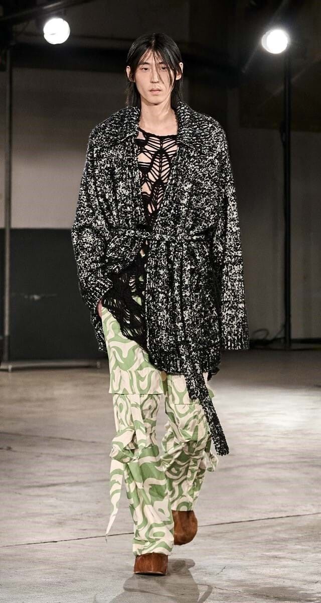 Cardigan com cinto Dries Van Noten