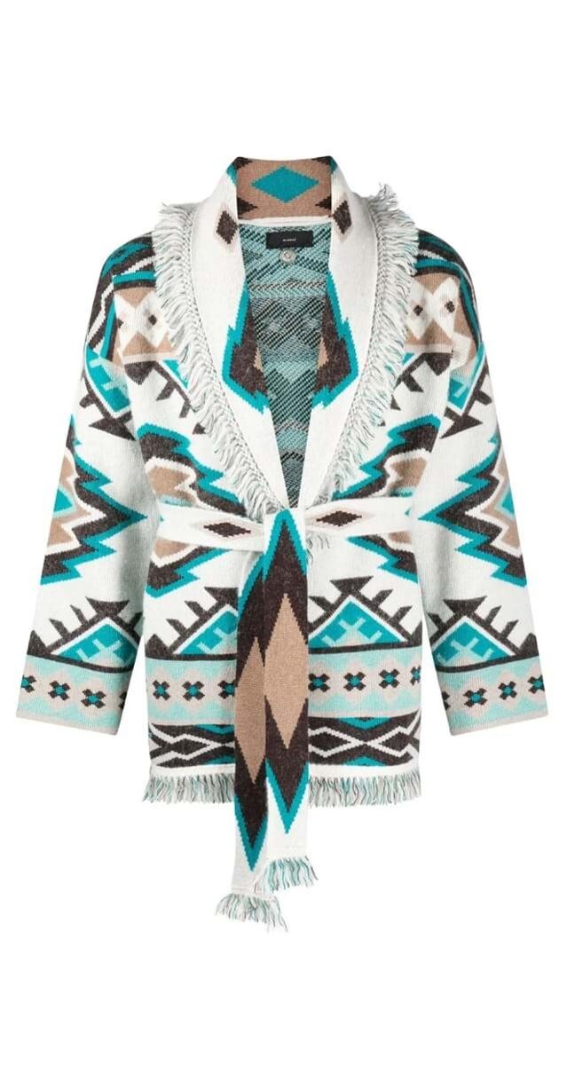 Cardigan com cinto Alanui