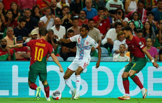 Portugal frente ao Luxemburgo, no Estádio do Algarve, a 11 de setembro.