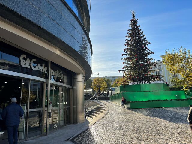Mercado de Natal no El Corte Inglés.