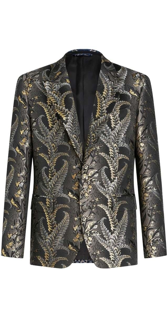 Blazer em jacquard com fio metálico, €2100, Etro