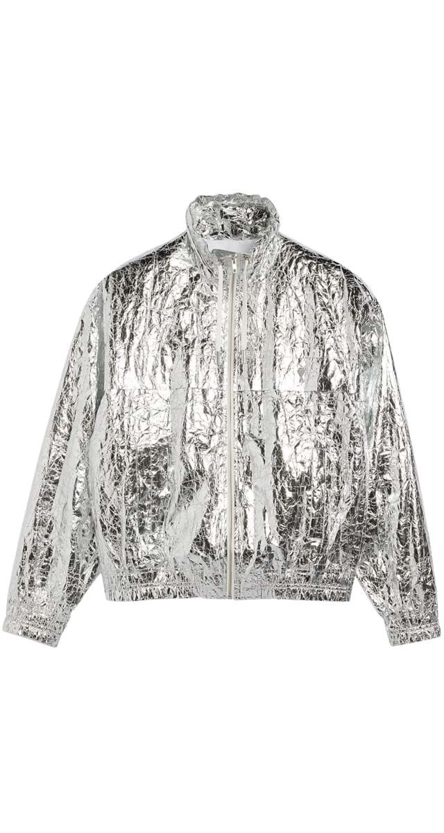 Blusão Ami de Coeur em tecido técnico metalizado, €520, Ami Paris