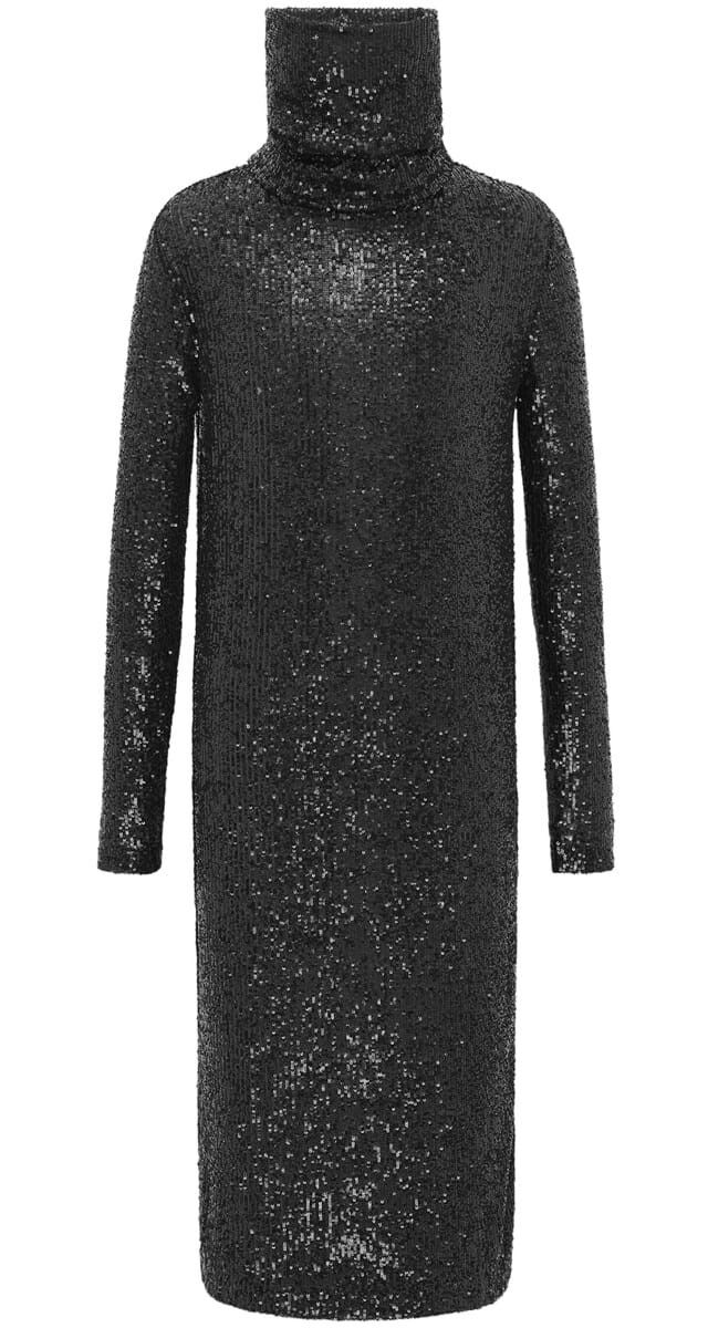 Camisola/vestido em malha revestida a lantejoulas, €1990, Saint Laurent