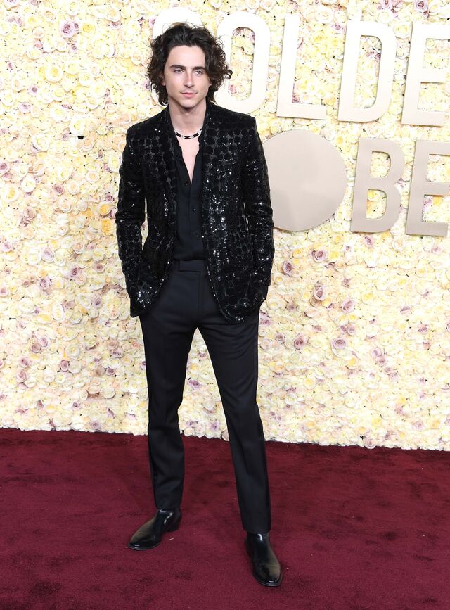 Timothée Chalamet em Celine Homme.