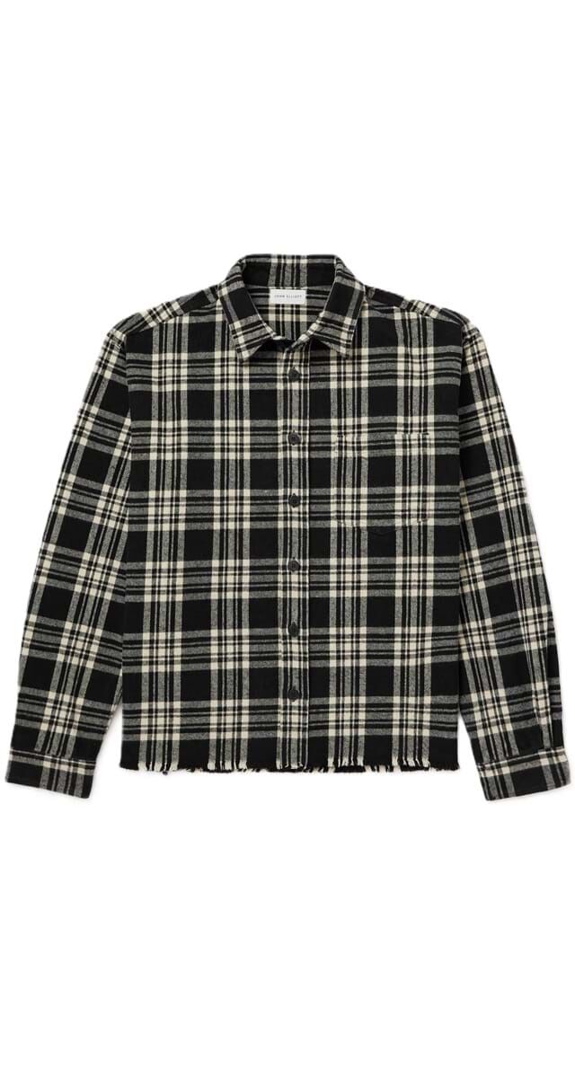 Camisa em algodão, €405, John Elliott no MrPorter.