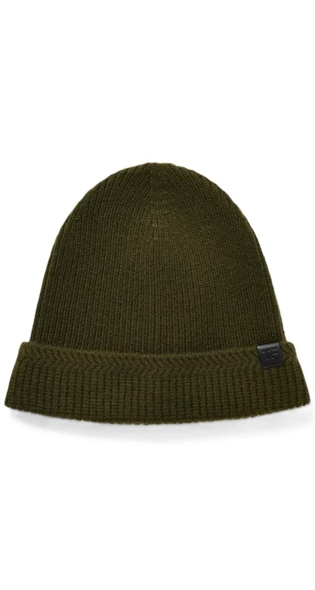 Gorro em cachemira e lã, €390, Tom Ford.