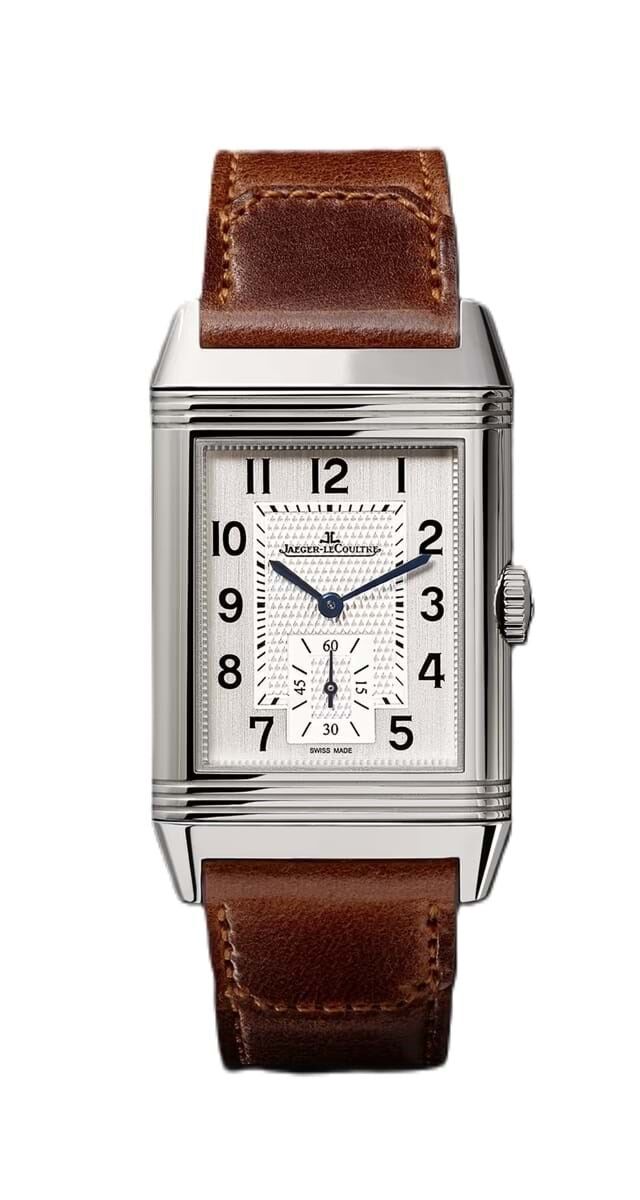 Relógio Reverso Classic em aço com pele, €11500, Jaeger-LeCoultre.