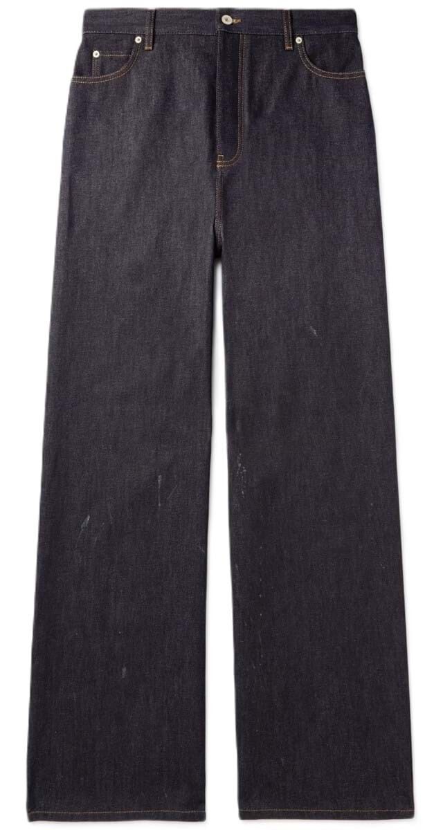 Calças wide-leg em ganga, €880, Loewe.