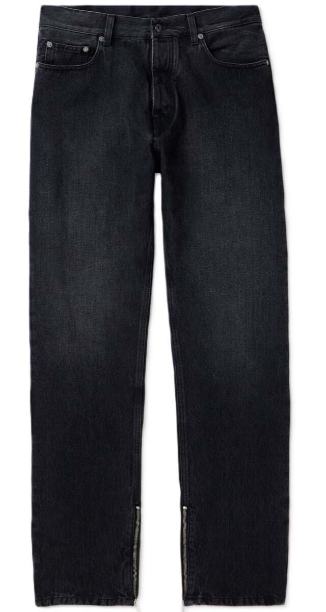 Calças straight-leg em ganga, €650, Off-White.