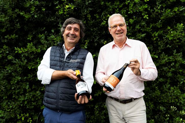 Enólogos Celso Pereira e Jorge Alves.