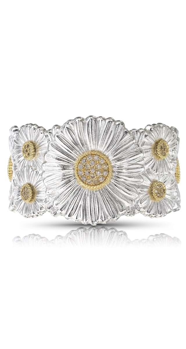 Pulseira Blossoms em prata com diamantes, €2700, Buccellati Jewellery na Boutique dos Relógios.