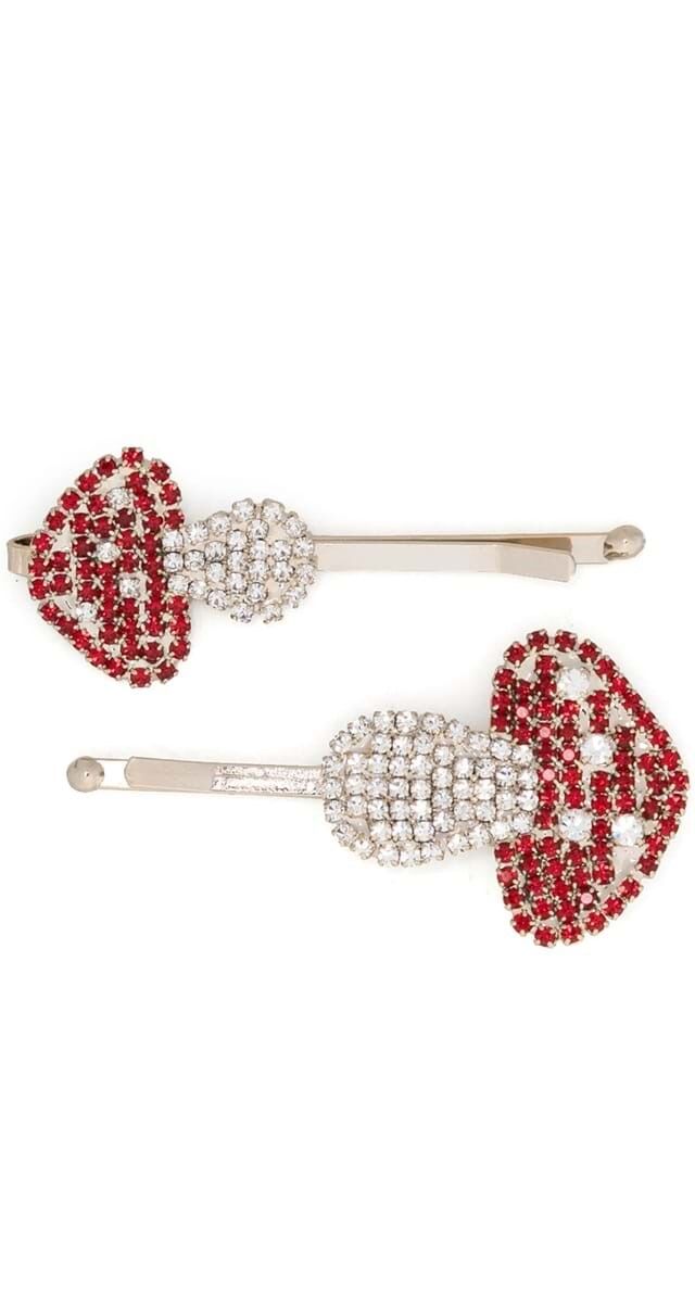 Ganchos em metal com cristais, €105, Rosantica.