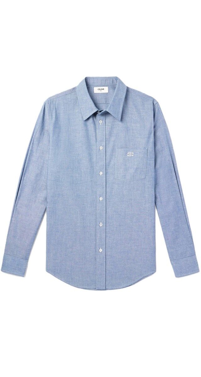 Camisa em cambraia de algodão, €790, Celine Homme.