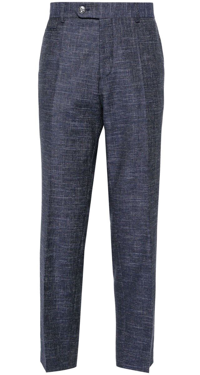 Calças em tweed, €191, Boss.