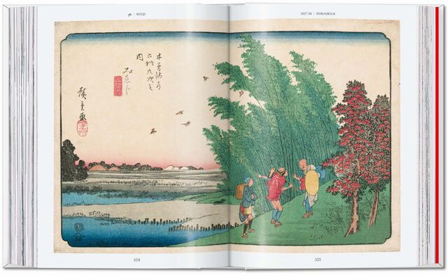 Hiroshige prefere paisagem com cenas grandiosas e evocativas
