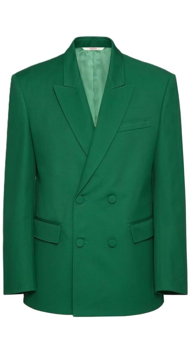 Blazer em algodão, €2200, Valentino Garavani.