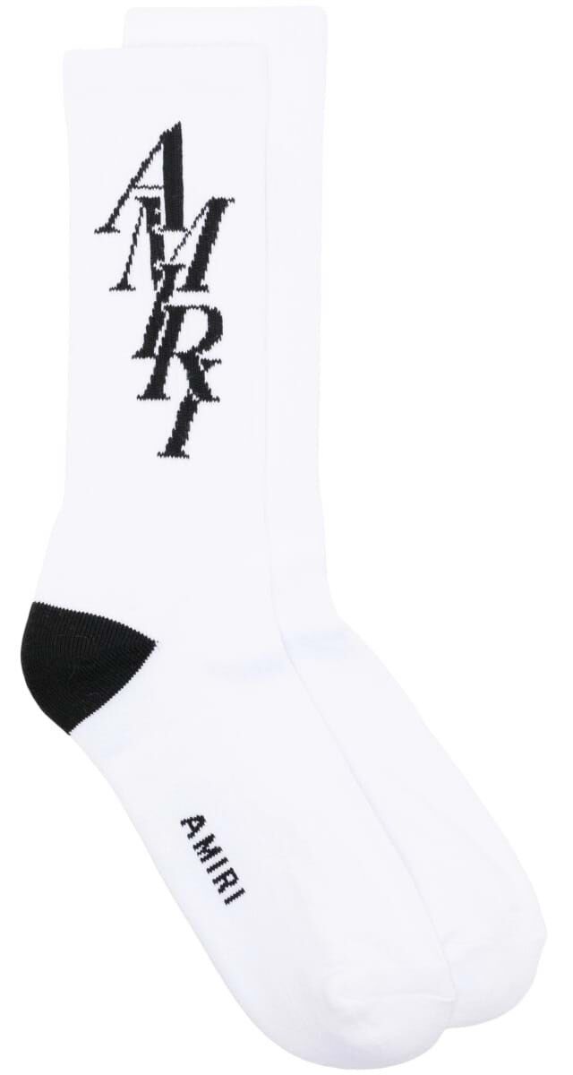 Meias em algodão canelado, €130, Amiri.