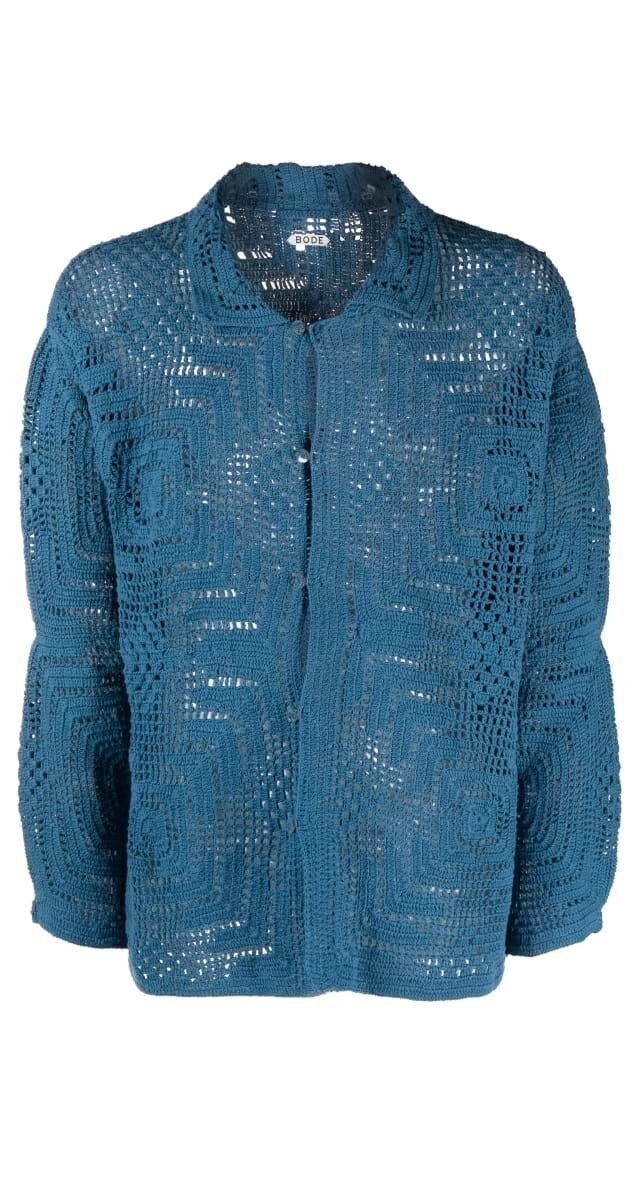 Camisa em crochet de algodão, €650, Bode.