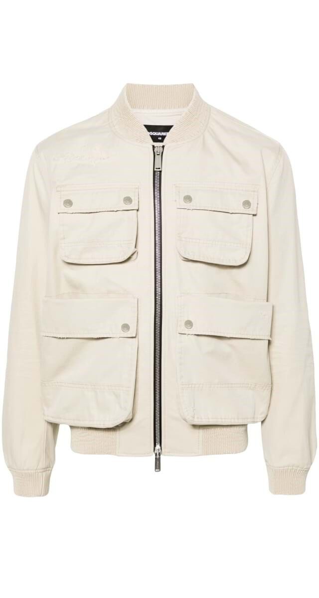 Blusão bomber em algodão, €1290, DSquared2.