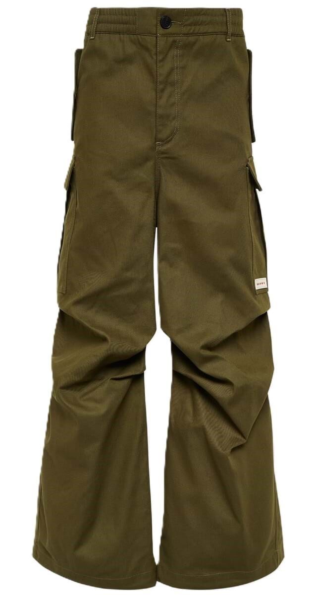 Calças em gabardine de algodão, €835, Marni.