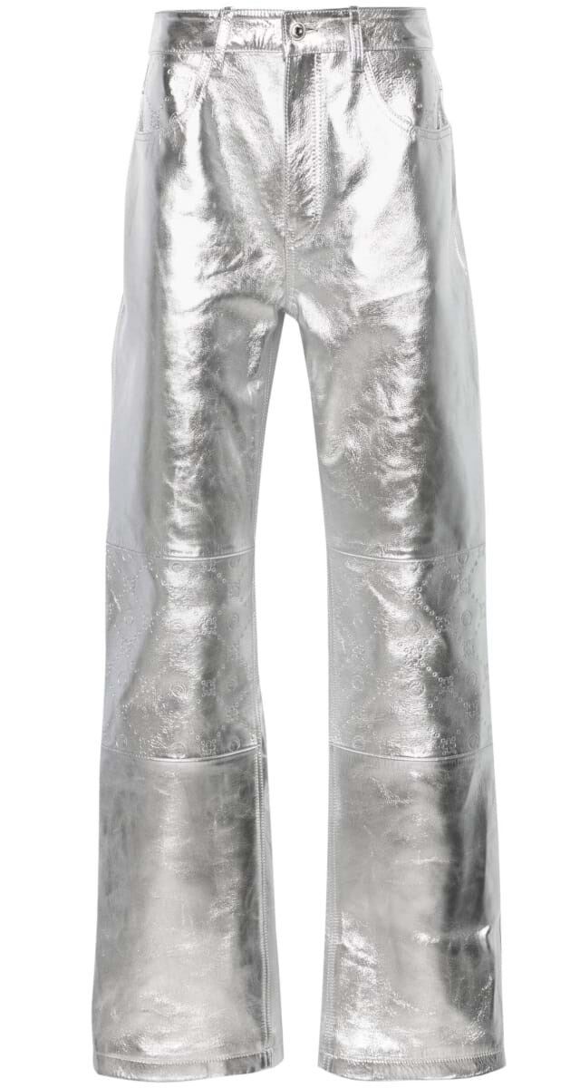 Calças em pele, €1600, Marine Serre.