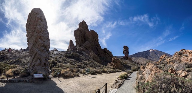 Percursos pedonais no Parque Nacional do Teide