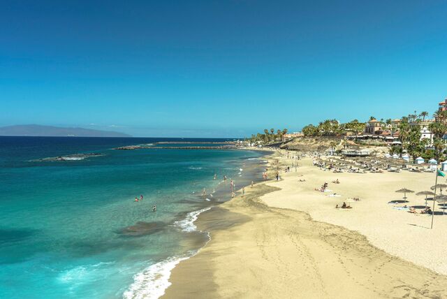 Praia El Duque, na Costa Adeje