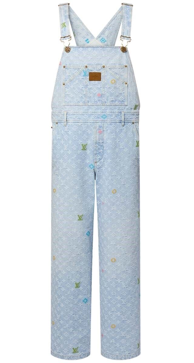 Jardineiras em ganga monogramada, €2900, Louis Vuitton.