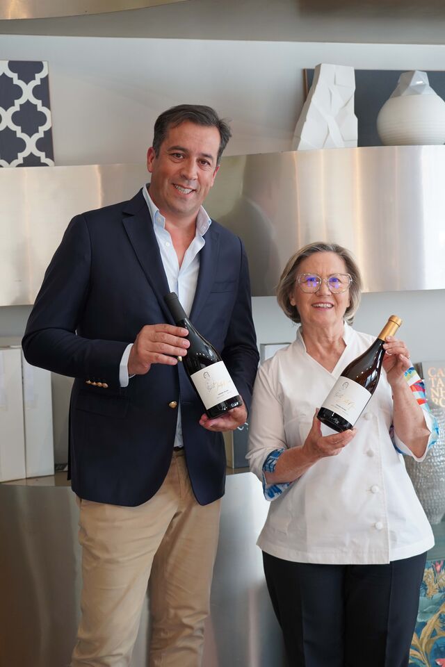 Lançamento dos vinhos.