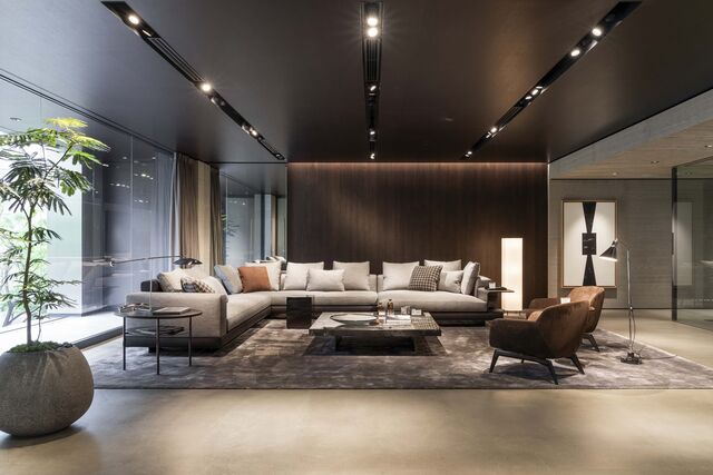Minotti Kobe by Sukeno, concebido e desenvolvido pelo Minotti Studio.