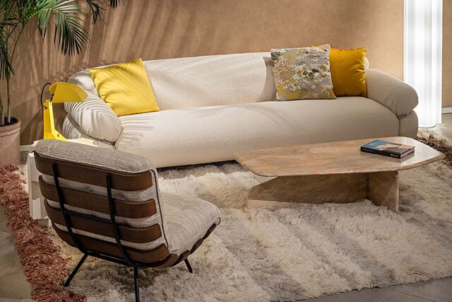 Ambiente com decoração Tacchini