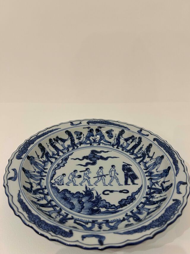 Blue and White Porcelain Plates.