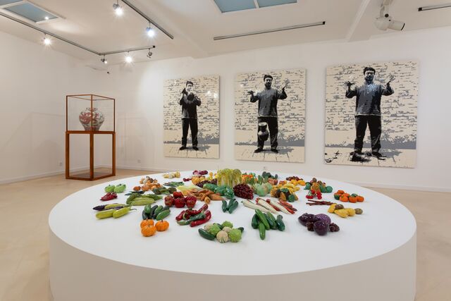 A exposição.