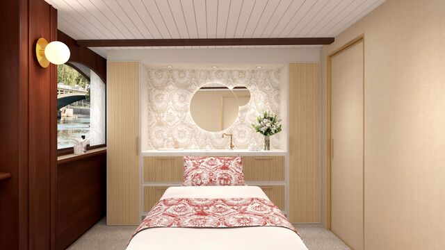 O Dior Spa Cruise tem quatro cabines de tratamento individuais e uma cabine dupla