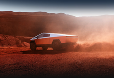 Tesla Cybertruck em exposição em Portugal