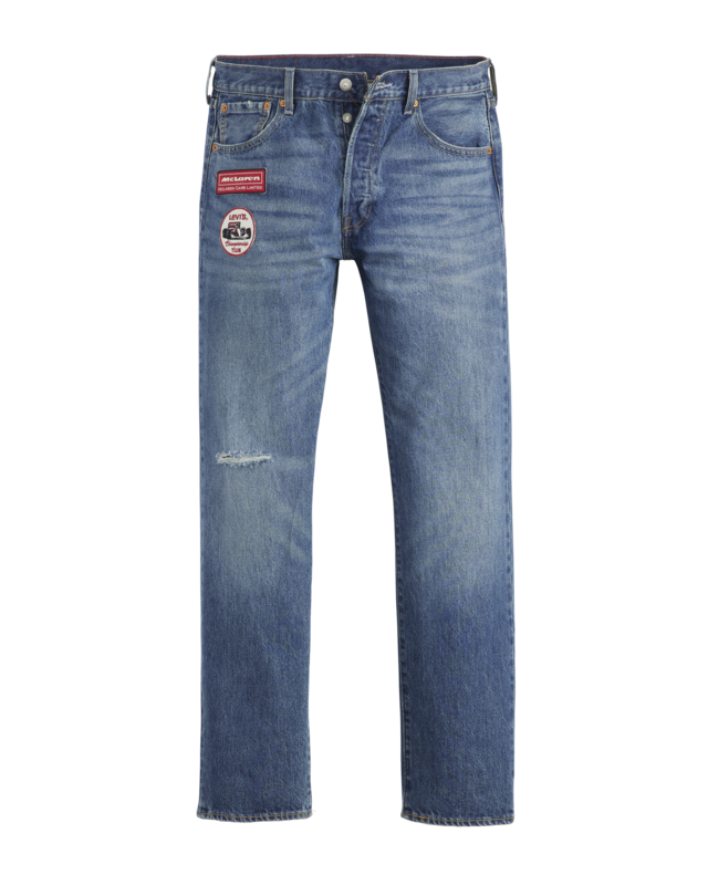 Calças 501®, €120, Levi's® x McLaren Racing Heritage.