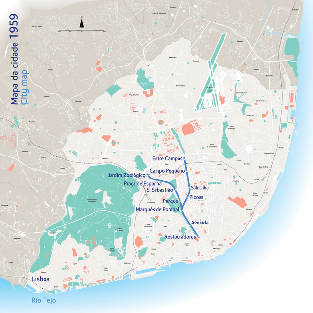 O Metro de Lisboa, inaugurado em 1959, com um pequeno sistema de linhas em Y, continua em constante expansão.