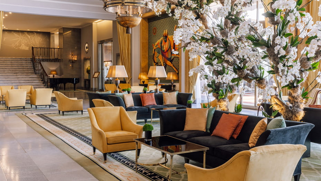 Lounge no Four Seasons Ritz Hotel, Lisboa.