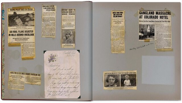 O livro de recortes está cheio de detalhes que ajudaram Stanley Kubrick a desenvolver o ethos do The Overlook Hotel