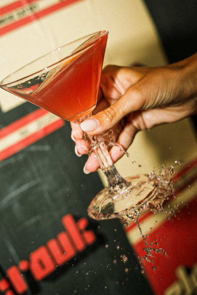 Um dos cocktails.