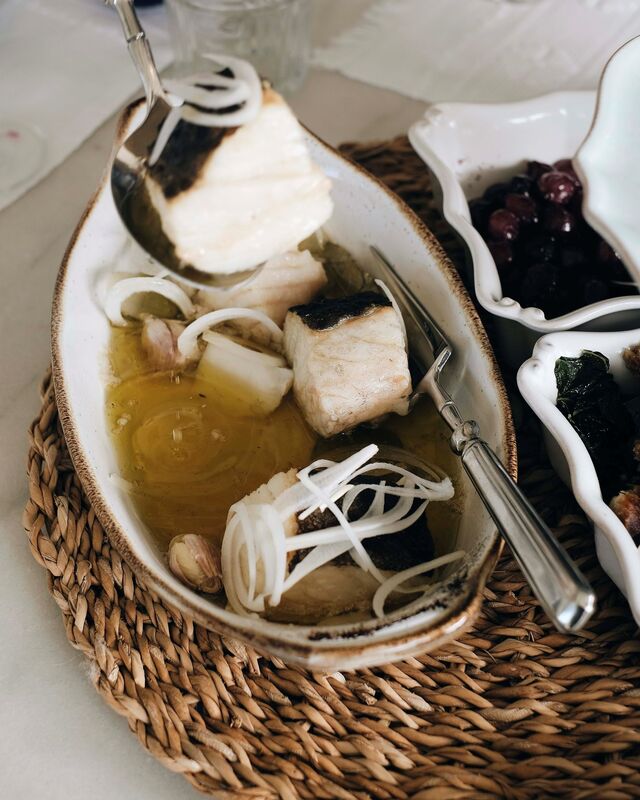 Se é um menu com o azeite como protagonista, não pode faltar o Bacalhau à Lagareiro