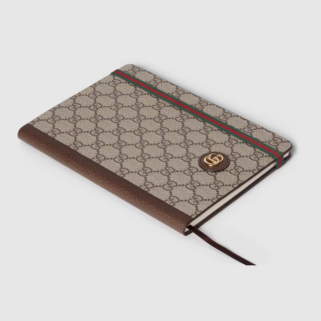 Gucci, Large GG notebook with Double G, €195.