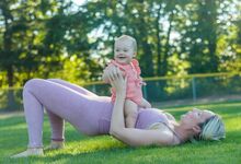 Treino de meia hora com bebé no sling
