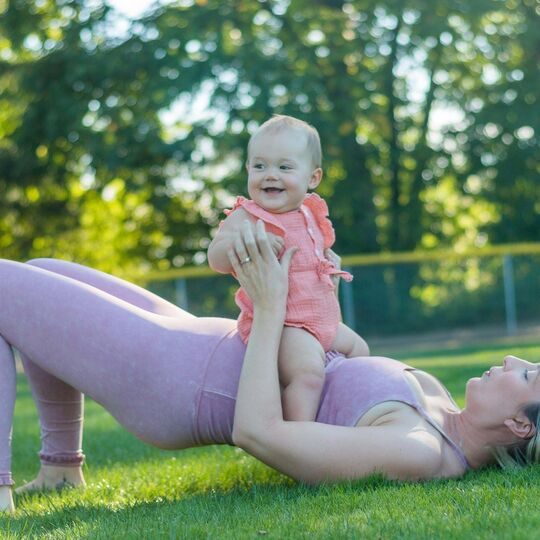 Treino de meia hora com bebé no sling