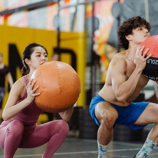 Treino de cinco minutos com uma bola