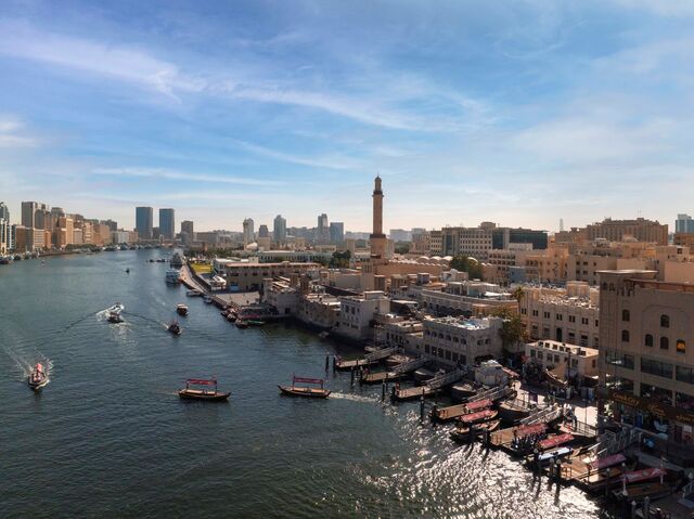 Cais junto ao Grande Souk de Deira onde se apanha o barco para atravessar o Dubai Creek