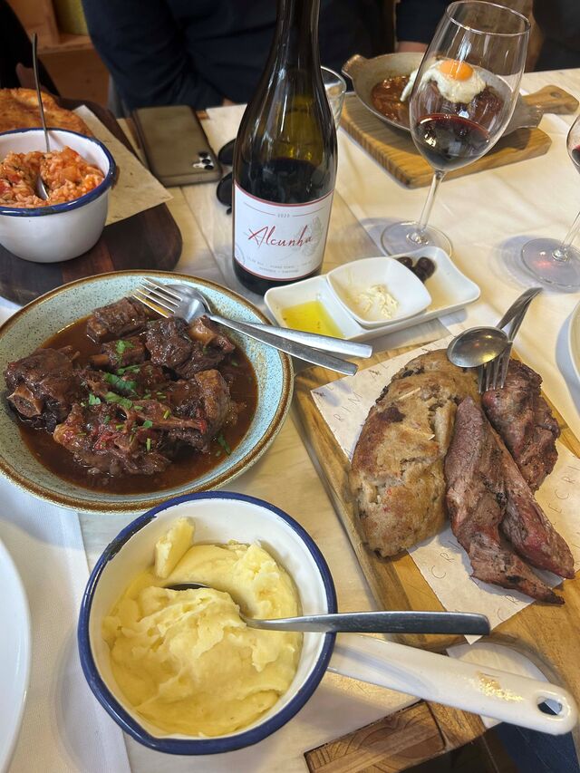 Os pratos do Restaurante Alecrim.